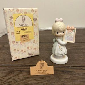 Precious Moments figurine "To a Very Special Mom & Dad" 1991